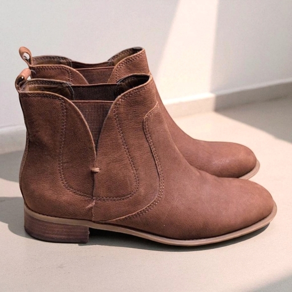 Nine West Jupiter Brown Suede Slip On Ankle Boots Women's 7.5 - Picture 14 of 14